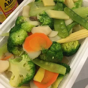 Steamed veggies.