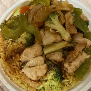 Chicken in garlic sauce