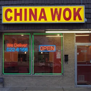 the front of the restaurant