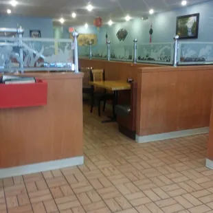 Seating inside