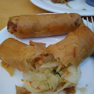 Hot and crunchy spring rolls