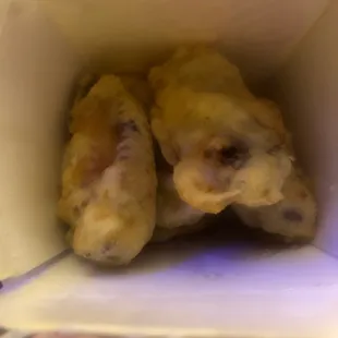 Nasty wings, I thought were fried bananas