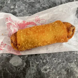 Egg Roll. Shockingly good for a small place. Real crunch and REAL flavor. The best I&apos;ve had anywhere in a while!