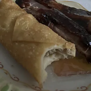 Egg roll and spare ribs large order