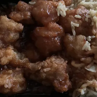 C15. General Tso's Chicken Combo with chicken fried rice