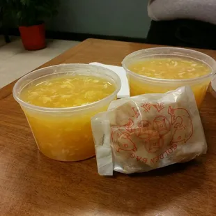 Egg Drop soup for two (pint size)