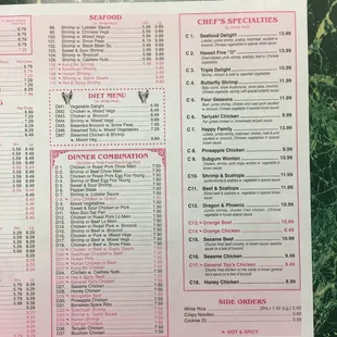 menu, sushi and sashimi