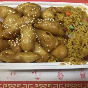 Honey chicken combination
