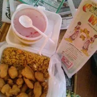 Lunch Special - Sweet &amp; Sour Chicken with Pork Fried Rice