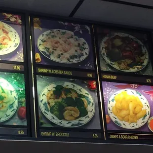 a variety of plates of food