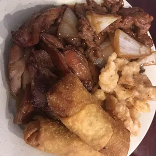 a plate of food on a table