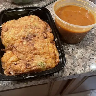 China 1 (off of N Dale Mabry) Large Spicy Shrimp Egg Foo Young
