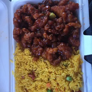 General Tso&apos;s Chicken. Great portion for $4.95 lunch special