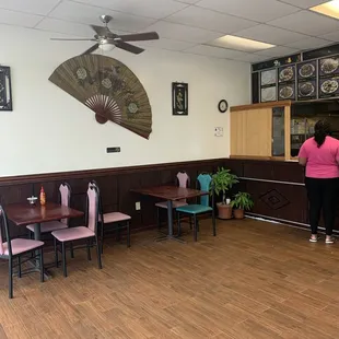 The tables and chairs are back! They have been slow to reset since "the plague".