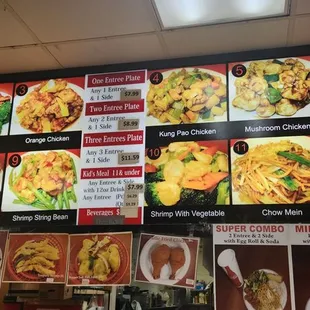 ramen and noodles, menu