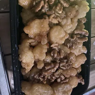 Honey walnut shrimp, yummy!! 11.99 for a good sized order