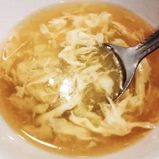 Yummy egg drop soup