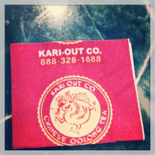 This is the tea bags they have out on the buffet and it is really good.