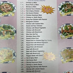 Lunch specials