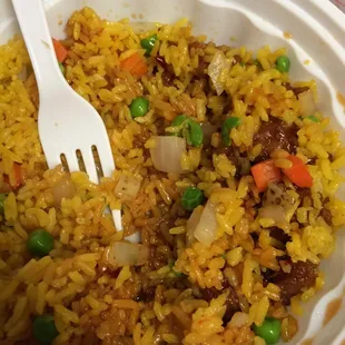 General Tso&apos;s and fried rice.