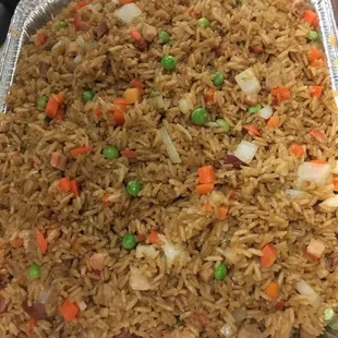 Pork fire rice party tray