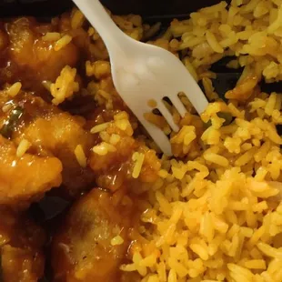 My BLAND Gen Tso's Chicken combo.