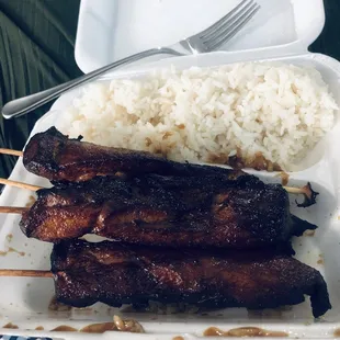 Chicken teriyaki with White rice