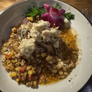 Seared redfish