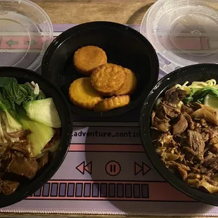 Braised Beef Flank Hunan Noodle Soup /Pumpkin Cake