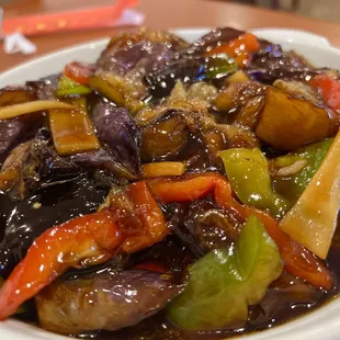 Spicy eggplants
