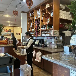 The bar area at China Yuan