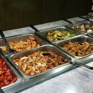 a variety of food items