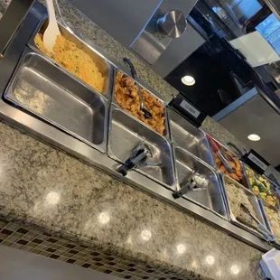 Empty trays at 10:30, 30 minutes after they open