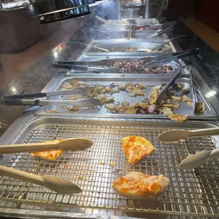 Lots of food. They even have Pizza!