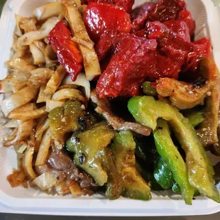 Beef with  Bitter melon  and Kau Yuk