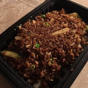 Fried in dirty oil rice