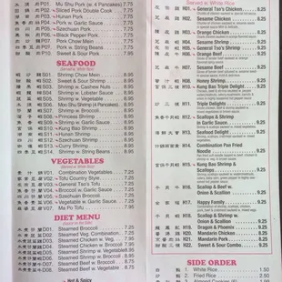 menu, sushi and sashimi
