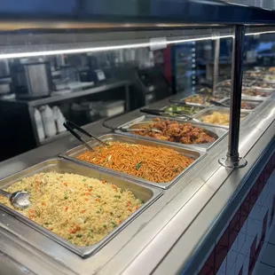 Rice and chow mein