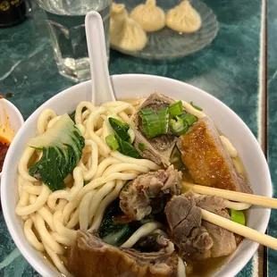 Roast Duck Egg Noodle Soup