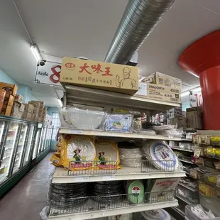 a variety of items on display