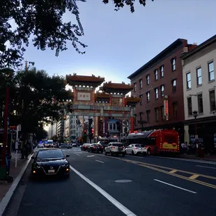 a view of chinatown gardens from across the street
