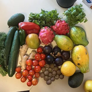 Produce from local vendors