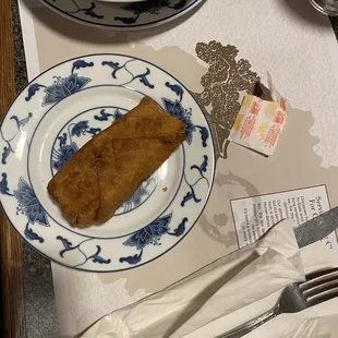 a plate of food on a table