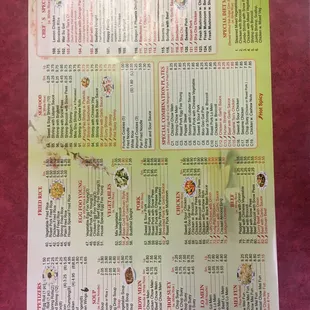 New menu
