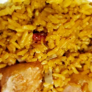 The lunch special pork fried rice, very little pork with a few onions, skimpy.