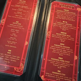 Special menu