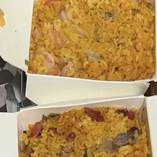 52. Shrimp Fried Rice &amp; 49. Roast Pork Fried Rice