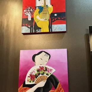 Artwork in bathroom