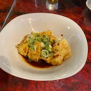 Pork and chive wontons
