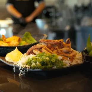 Fried Squid at Chinchikurin Hiroshima Japan Okinomiyaki